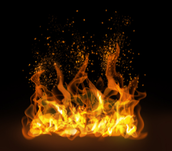 How to paint fire sparks photoshop digital 9