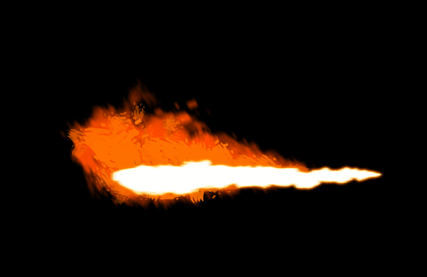 How to paint flamethrower fire dragon photoshop digital 9