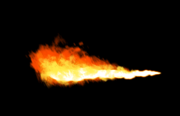 How to paint flamethrower fire dragon photoshop digital 12