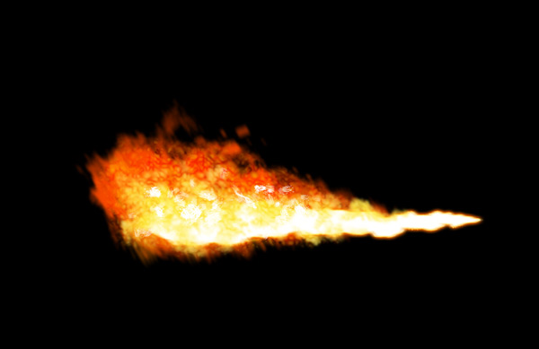 How to paint flamethrower fire dragon photoshop digital 16