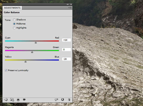 rock color balance