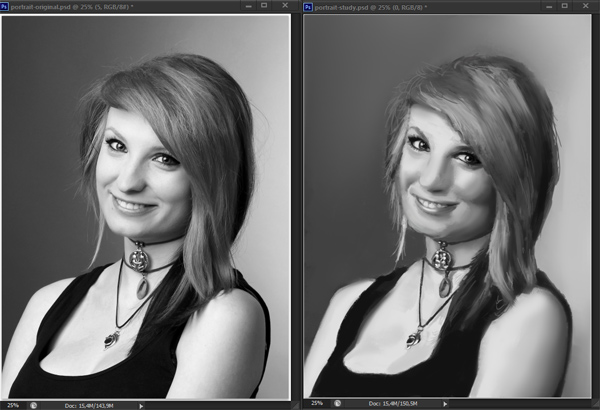 how to practice grayscale painting value photoshop reference 14