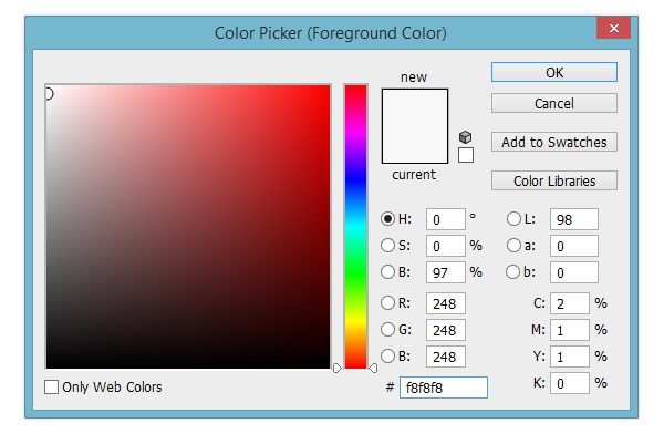 Select canvas color