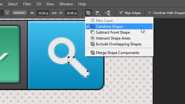 Draw magnifier icon