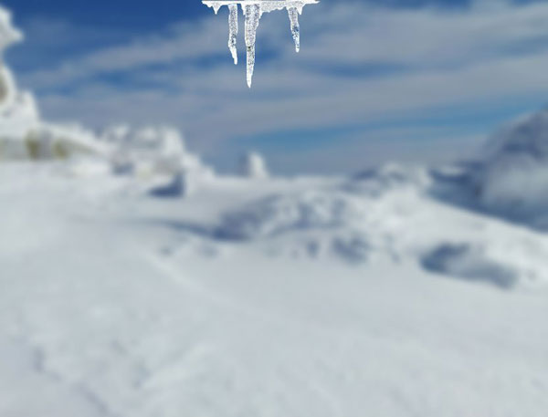 Dukens painted icicles