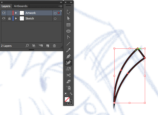 using the curvature tool sfift  to create smooth curves and straight lines