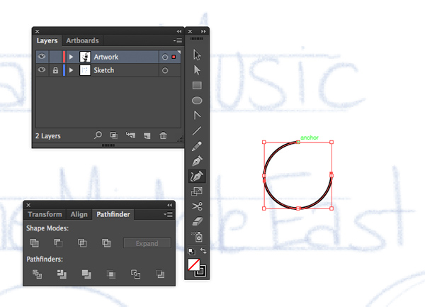 curvature tool shift  creating perfect circle in adobe illustrator cc 2014 release