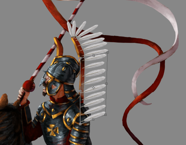 how to paint draw feathers photoshop wing hussar 2