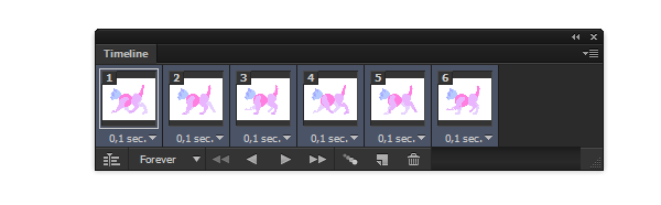 photoshop how to create animation frames animal running 7