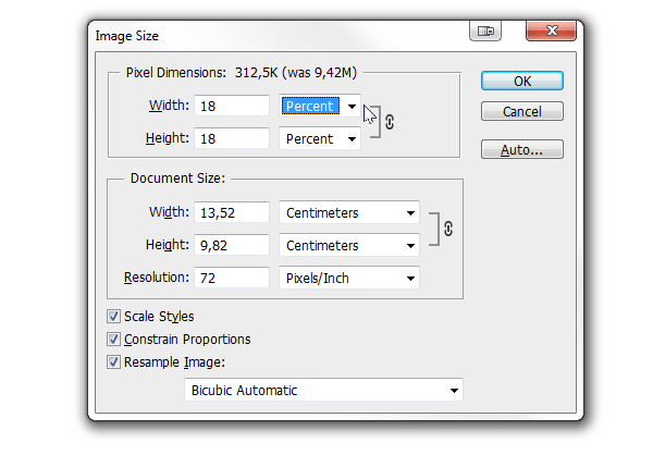 photoshop size change 