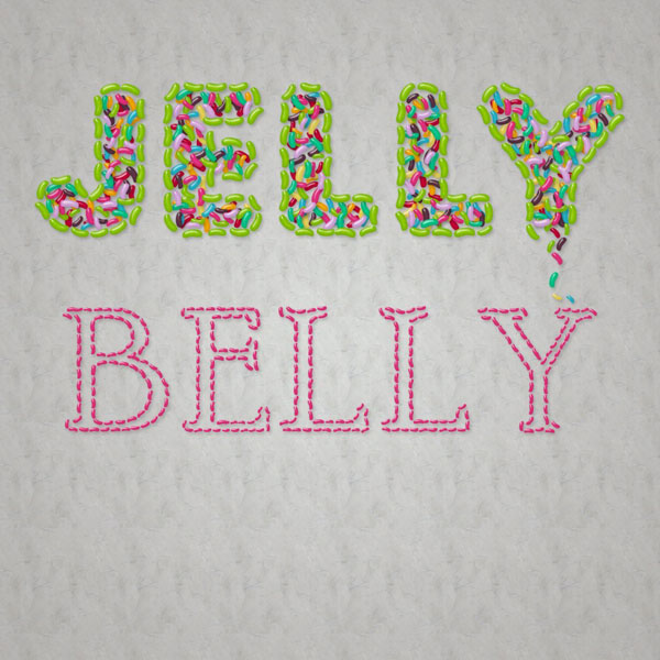 Jelly Belly text effect created by Sparkle Sapp