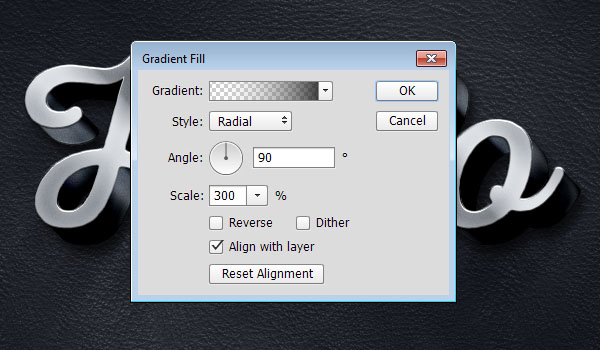 Gradient Fill Settings