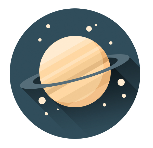 add stars to the planet icon