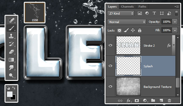 Add Water Splash Brush
