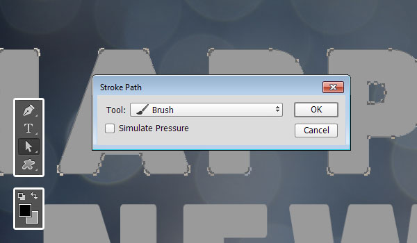 Stroke Path Dialog Box