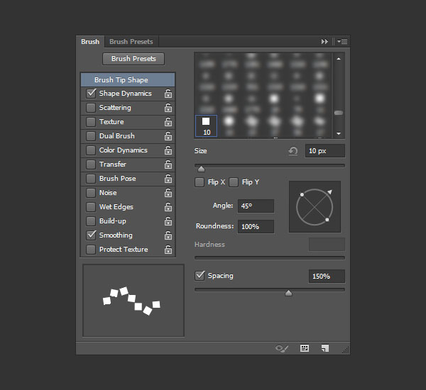 Diamonds Brush Tip Shape