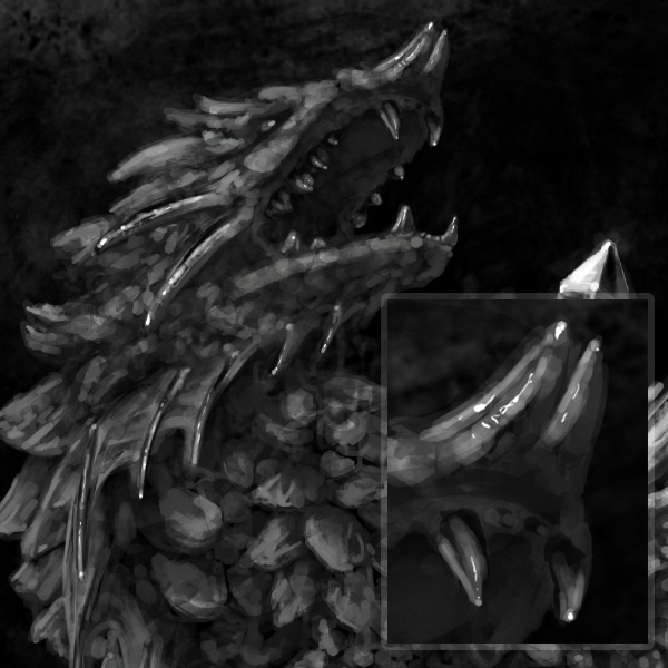 concept art monster painting crystal digital 12