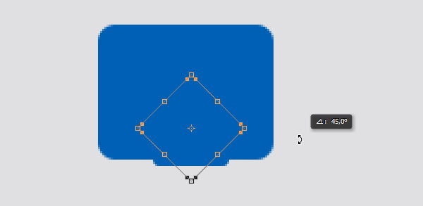 Designing Icon Base - Rotate shape 45