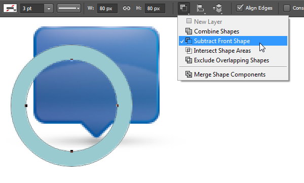 Add Icon Sign - Subtract with smaller circle shape