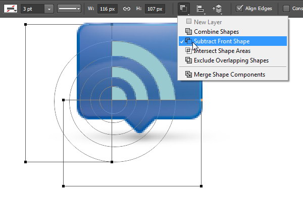 Add Icon Sign - Subtract with two rectangles