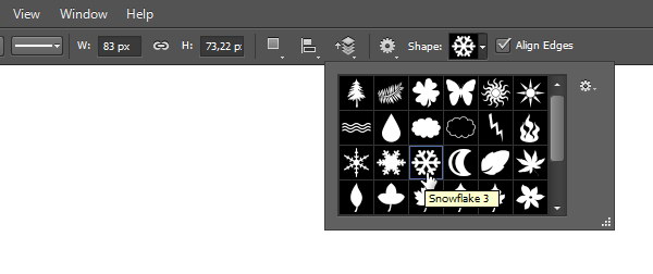 Add Icon Sign - Select snowflake shape