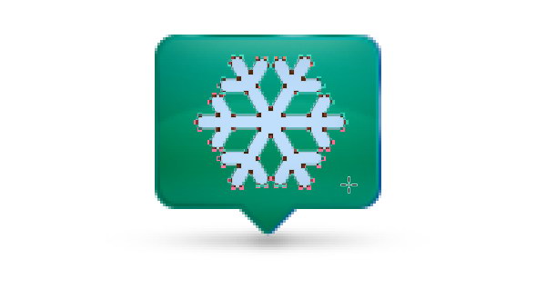 Add Icon Sign - Draw a snowflake