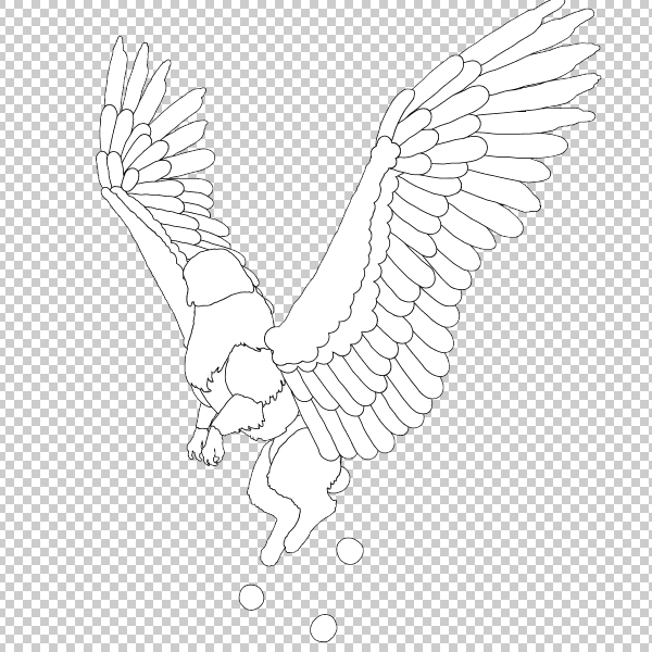 animation animal griffin flight flying wings draw photoshop body lineart 