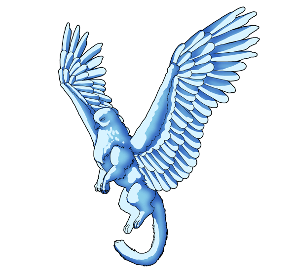 animation animal griffin flight flying wings draw photoshop color 8 shading feathers