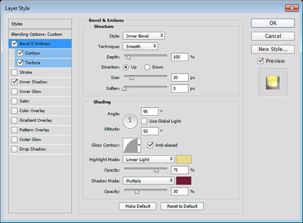 Bevel and Emboss 2