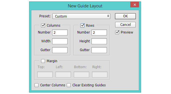 Set up the grid frame