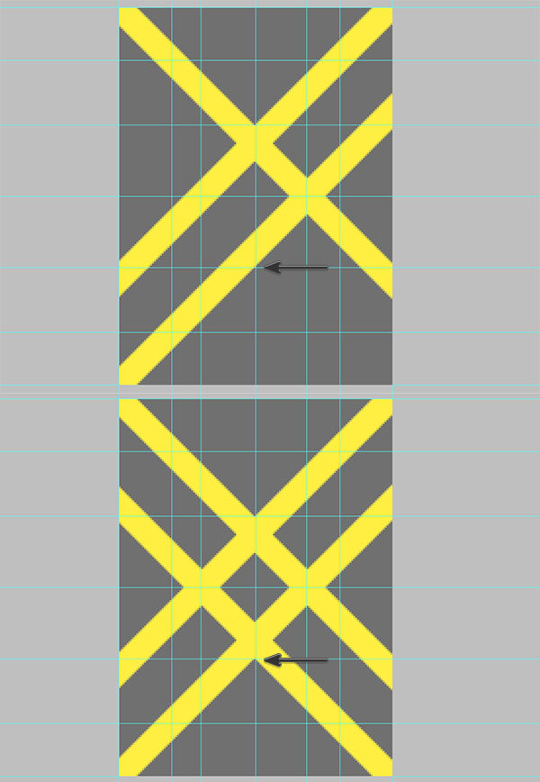 Align the second set of rectangle shapes