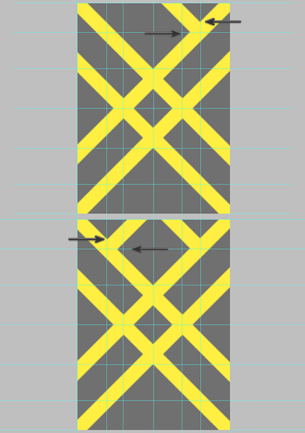 Align the shorter rectangle shapes