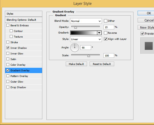 Layer Style settings