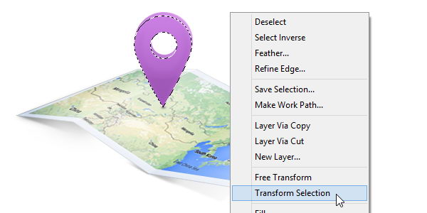 Transforming selection