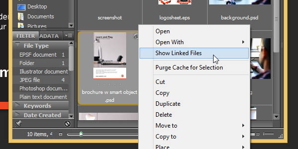 Linked Smart Object - Show linked files