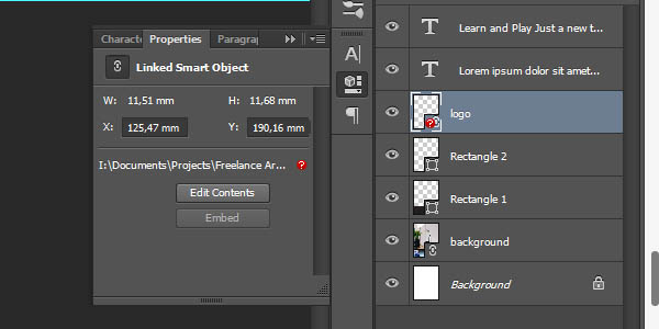 Linked Smart Object - Misssing linked file