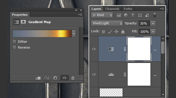 Change the Gradient Map Values