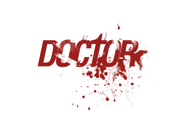 Sample of Text Effect using Blood Brushes