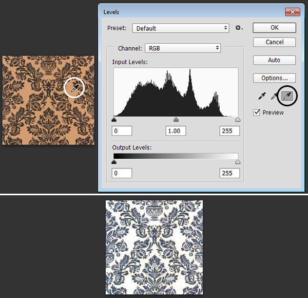 Modify the wallpaper pattern