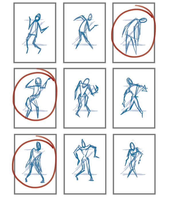 Zombie Pose Thumbnails