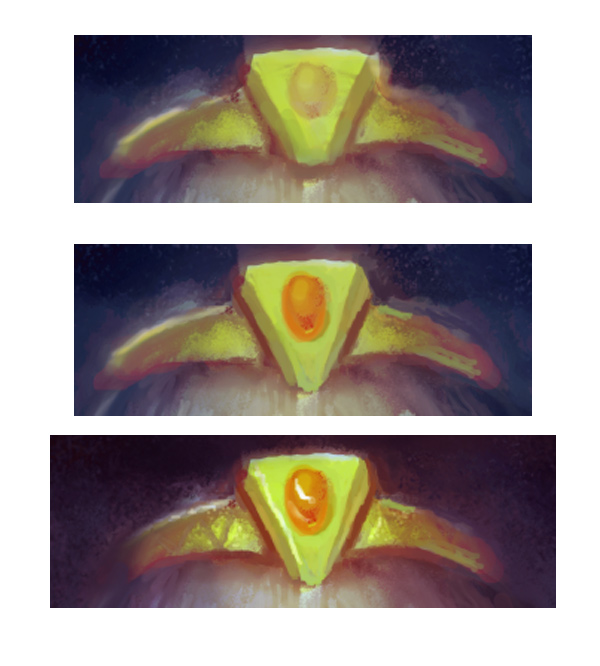 Color correct and define the crown