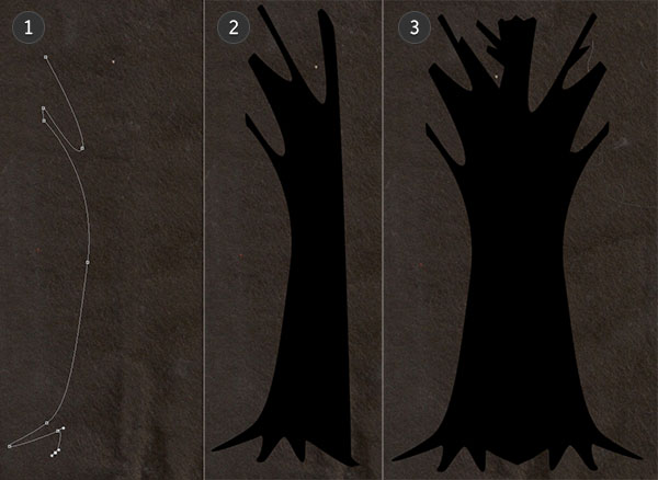 Draw your tree silhouette