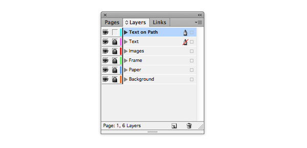 layers text on path