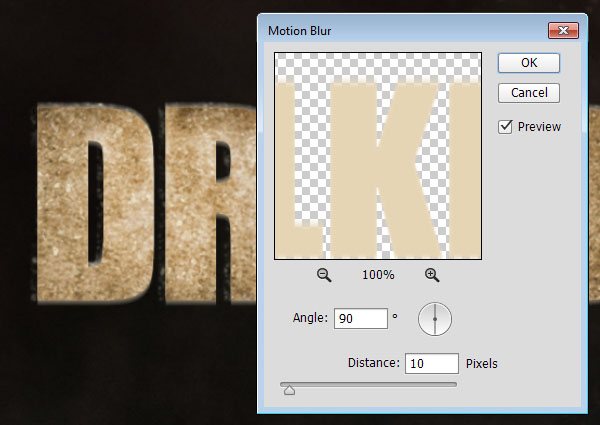 Motion Blurring the Copy Text Layer