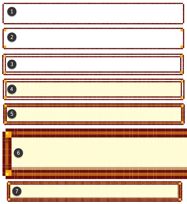 Drawing the frames for level gauges