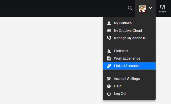 Link Adobe and Behance Accounts