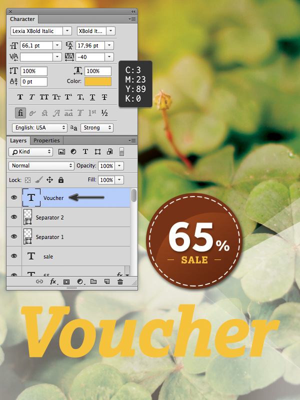 Voucher Text