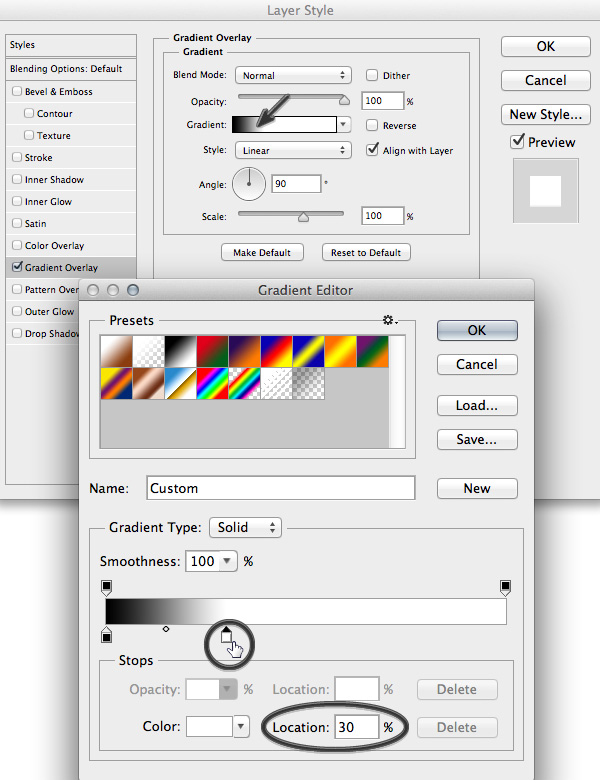 Photoshop Gradient Editor