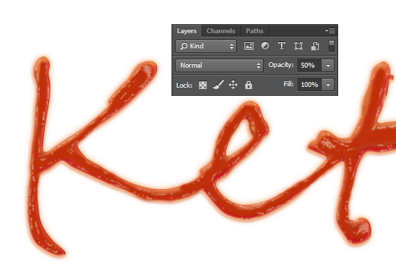 Ketchup Text Effect