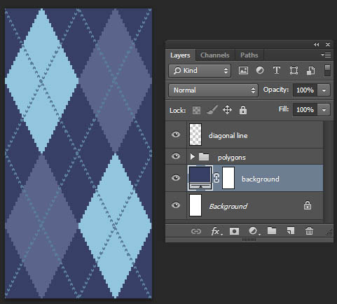 Tutorial Photoshop-Argyle Pattern